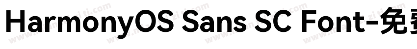 HarmonyOS Sans SC Font字体转换
